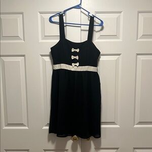 Charming Black and White Kids Dress